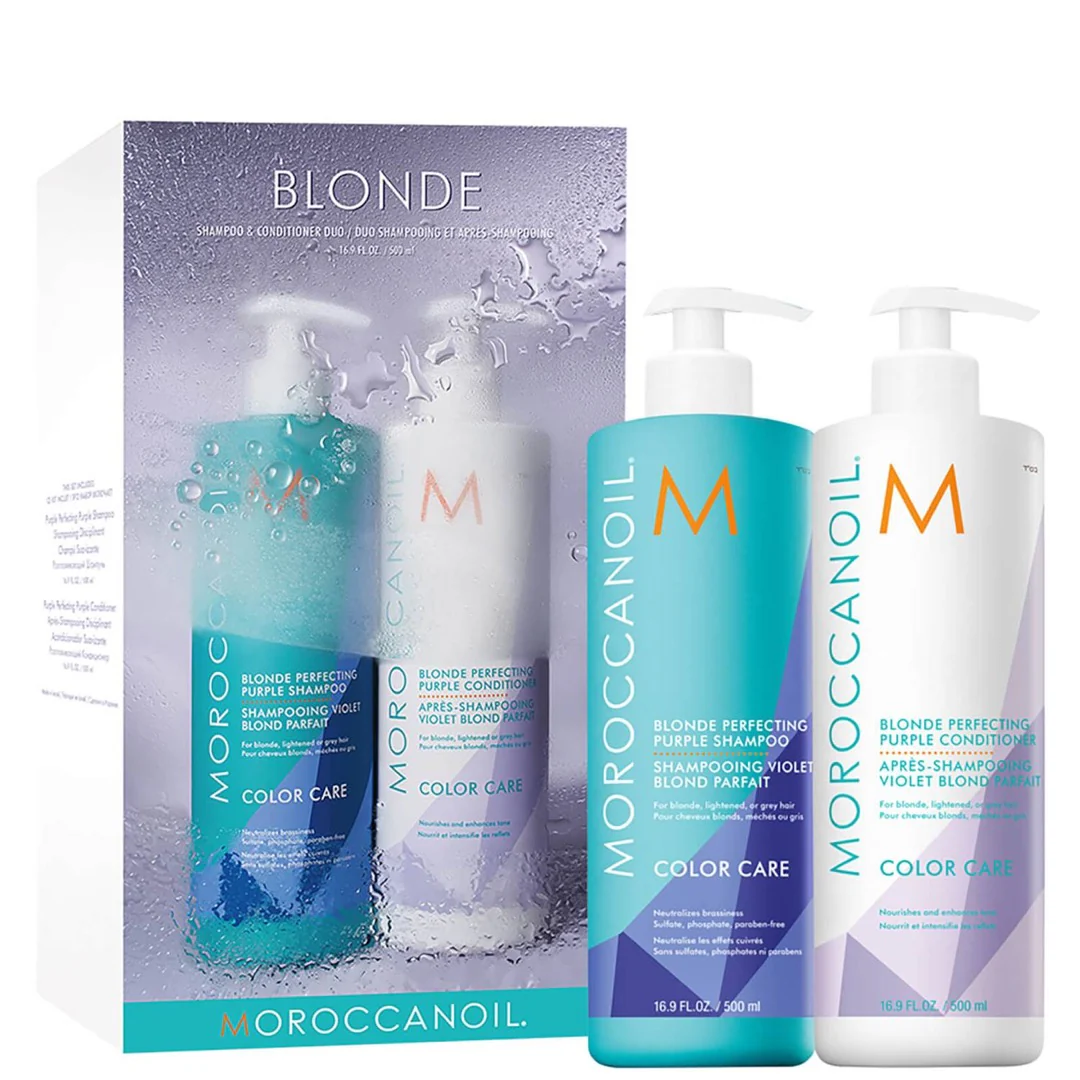 SET DÚO BLONDE 500ML MOROCCANOIL - Vista 1